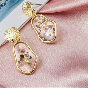 X&P New Fashion Round Dangle Drop Korean Earrings